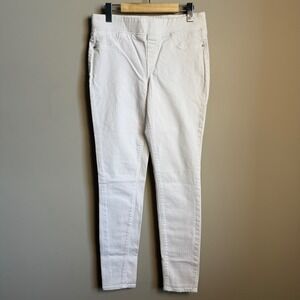 Old Navy Rockstar Jeggings Womens 6 White‎ Pull On Skinny Pants Casual Preppy